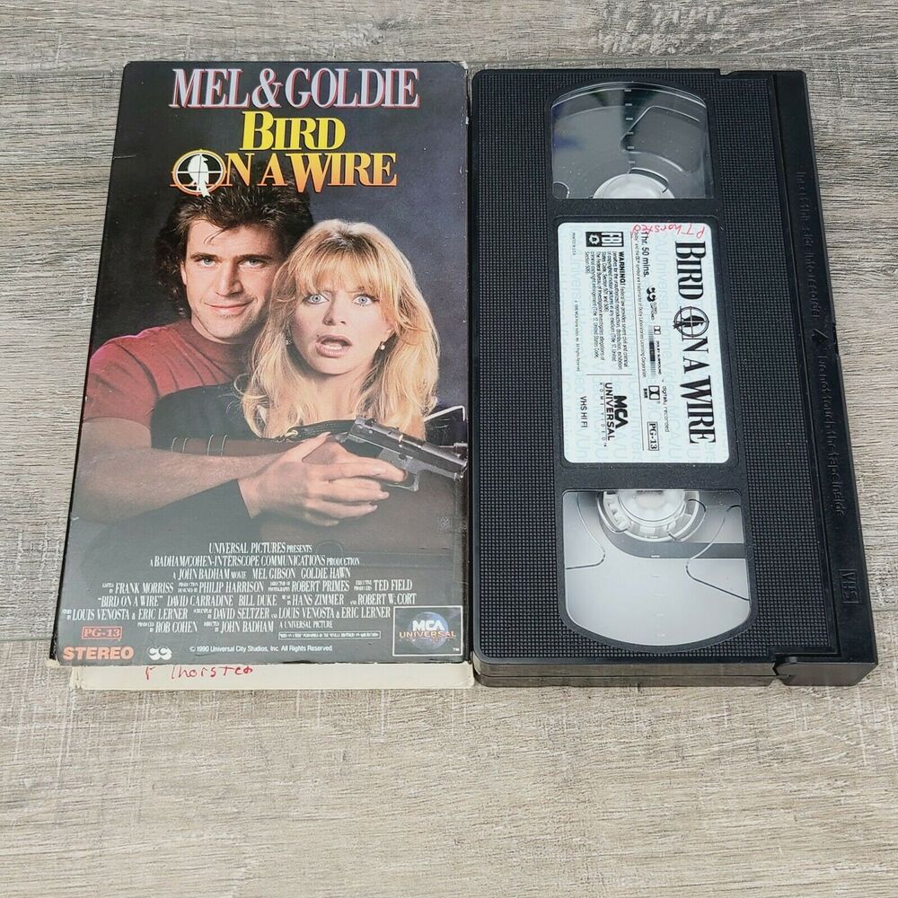 Bird on a Wire (VHS, 1990) Mel Gibson Goldie Hawn